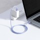 Cablu de Date și Încărcare Baseus Crystal Shine Series, USB-C la USB-C, 100W, 1.2m, Purple Cablu de Date și Încărcare Baseus Crystal Shine Series, USB-C la USB-C, 100W, 1.2m, Purple (Bakr, CAJY000605) by www.silkase.ro