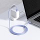 Cablu de Date Baseus Crystal Shine Series, USB-C la USB-C, 100W, 2m, Mov (Cabluri Telefon, CAJY000705) by www.silkase.ro