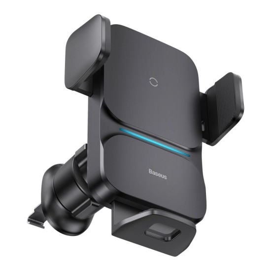 Suport Auto cu Incarcare Wireless Baseus Wisdom Auto Alignment 15W (Air Outlet) Black (Bakr, CGZX000001) by www.silkase.ro