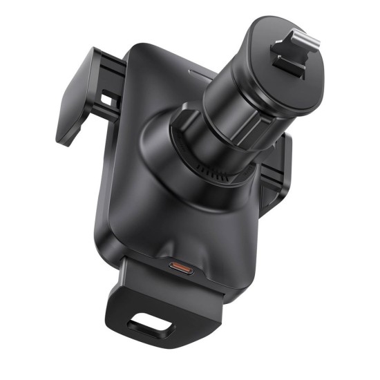 Suport Auto cu Incarcare Wireless Baseus Wisdom Auto Alignment 15W (Air Outlet) Black (Bakr, CGZX000001) by www.silkase.ro