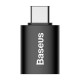 Adaptor OTG Mini Baseus Ingenuity USB-A la USB-C, Negru (Bakr, ZJJQ000001) by www.silkase.ro