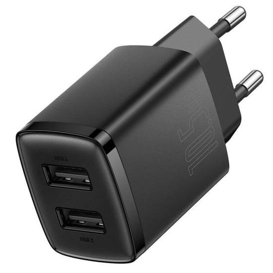 Încărcător Compact Baseus CCXJ010201, 2x USB, 10.5W, Negru Încărcător Compact Baseus CCXJ010201, 2x USB, 10.5W, Negru (Încărcătoare Rețea, CCXJ010201) by www.silkase.ro