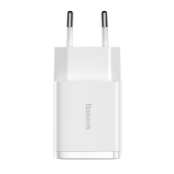 Încărcător de Rețea Baseus Compact 2xUSB, 10.5W, Alb