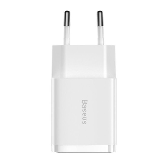 Încărcător de Rețea Baseus Compact 2xUSB, 10.5W, Alb Încărcător de Rețea Baseus Compact 2xUSB, 10.5W, Alb (Cabluri Telefon, CCXJ010202) by www.silkase.ro