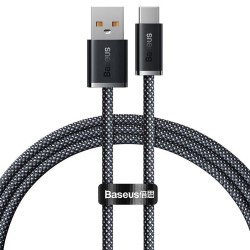 Cablu de Date și Încărcare Rapidă Baseus Dynamic Series USB la USB-C, 100W, 1m, Gri
