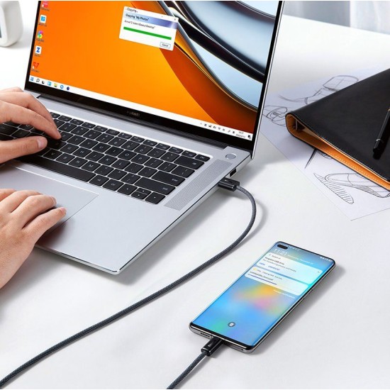 Cablu de Date și Încărcare Rapidă Baseus Dynamic Series USB la USB-C, 100W, 1m, Gri Cablu de Date și Încărcare Rapidă Baseus Dynamic Series USB la USB-C, 100W, 1m, Gri (Cabluri Telefon, CALD000616) by www.silkase.ro