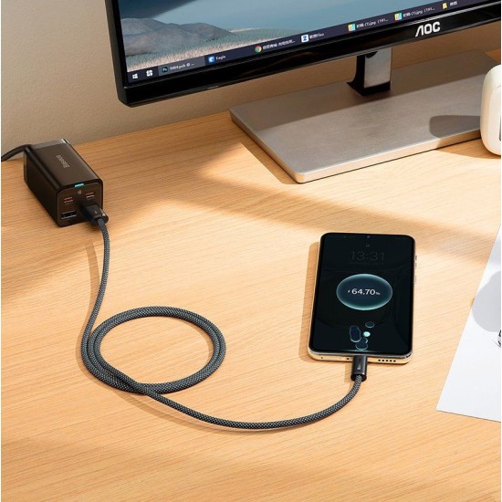 Cablu de Date și Încărcare Rapidă Baseus Dynamic Series USB la USB-C, 100W, 1m, Gri Cablu de Date și Încărcare Rapidă Baseus Dynamic Series USB la USB-C, 100W, 1m, Gri (Cabluri Telefon, CALD000616) by www.silkase.ro