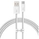 Cablu de Date și Încărcare Rapidă Baseus Dynamic Series USB la USB-C, 100W, 1m, Alb (Cabluri Telefon, CALD000602) by www.silkase.ro