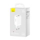 Incarcator Retea Baseus GaN5 Pro, 65W, 2x USB-C + 1x USB-A, Quick Charge, White Incarcator Retea Baseus GaN5 Pro, 65W, 2x USB-C + 1x USB-A, Quick Charge, White (Bakr, CCGP120202) by www.silkase.ro