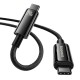 Cablu de Date Baseus Tungsten Gold Fast Charging USB-C la USB-C 240W, 2m, Black Cablu de Date Baseus Tungsten Gold Fast Charging USB-C la USB-C 240W, 2m, Black (Bakr, CAWJ040101) by www.silkase.ro