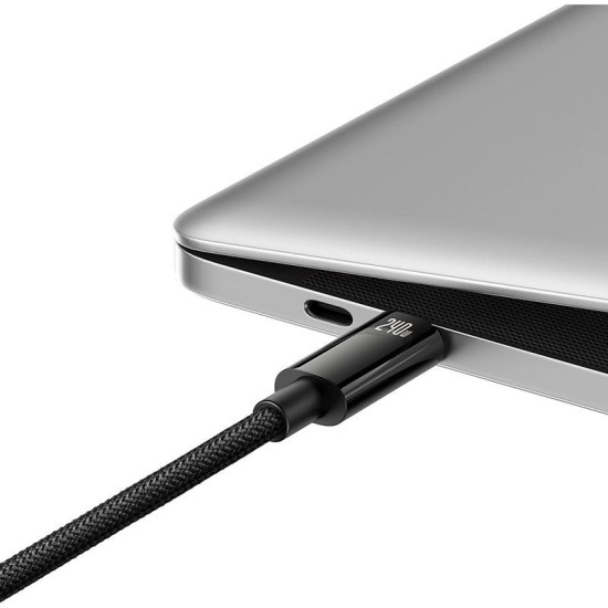 Cablu de Date Baseus Tungsten Gold Fast Charging USB-C la USB-C 240W, 2m, Black Cablu de Date Baseus Tungsten Gold Fast Charging USB-C la USB-C 240W, 2m, Black (Bakr, CAWJ040101) by www.silkase.ro