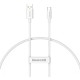 Cablu de Date și Încărcare Rapidă Baseus Superior Series USB la USB-C, 100W, 0.25m, Moon White Cablu de Date și Încărcare Rapidă Baseus Superior Series USB la USB-C, 100W, 0.25m, Moon White (Huse Waterproof și Subacvatice, P10320102214-00) by www.silkase.ro