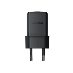 Încărcător rapid Baseus Palm USB-C 20W + Cablu de date USB-C/USB-C 1m Negru