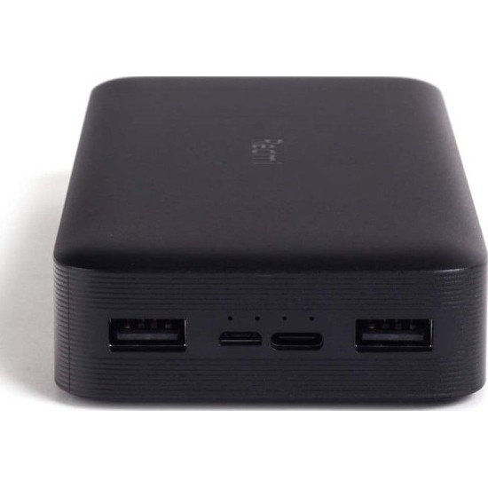 Baterie Externa Xiaomi Redmi Powerbank 20000mAh, Dual USB, Fast Charge 18W, Black (Bakr, VXN4304GL) by www.silkase.ro