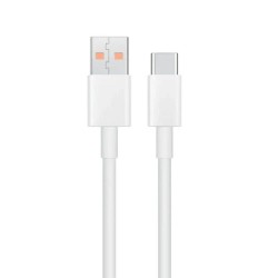 Cablu de Date Original Xiaomi USB-C, 6A, 1m, Alb Cablu de Date Original Xiaomi USB-C, 6A, 1m, Alb
