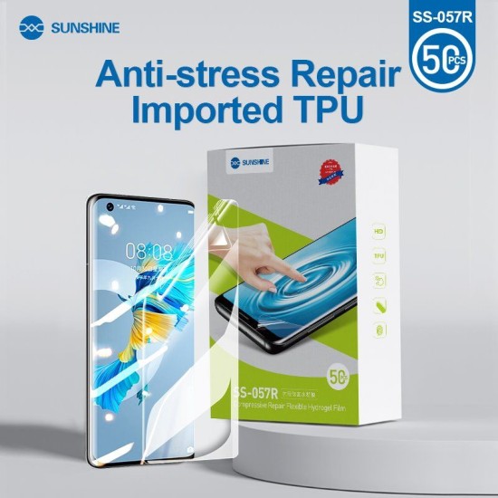 Set 50 Folii Hidrogel SUNSHINE SS-057R pentru Smartphone, Transparenta HD Set 50 Folii Hidrogel SUNSHINE SS-057R pentru Smartphone, Transparenta HD (Bakr, SS-057R) by www.silkase.ro