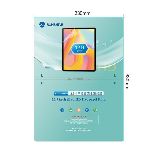 Set 20 Folii Hydrogel SUNSHINE SS-057HP+ pentru Tablete (12.9 inch) (Bakr, SS-057HP+) by www.silkase.ro