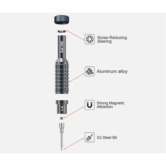 Set Șurubelnițe de Precizie RELIFE RL-730A (Steel King) Set Șurubelnițe de Precizie RELIFE RL-730A (Steel King) (Bakr, RL-730A) by www.silkase.ro