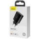Încărcător Retea Baseus CCFS-SN01 Speed Mini USB-C 20W, Negru (Încărcătoare Rețea, CCFS-SN01) by www.silkase.ro
