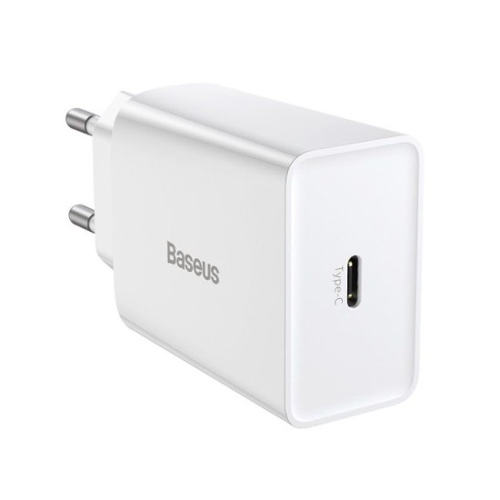 Încărcător de Rețea Baseus Speed Mini USB-C 20W, Alb Încărcător de Rețea Baseus Speed Mini USB-C 20W, Alb (Încărcătoare Rețea, CCFS-SN02) by www.silkase.ro
