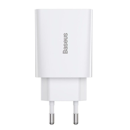Încărcător de Rețea Baseus Speed Mini USB-C 20W, Alb Încărcător de Rețea Baseus Speed Mini USB-C 20W, Alb (Încărcătoare Rețea, CCFS-SN02) by www.silkase.ro
