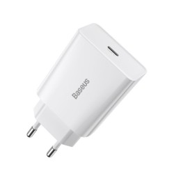 Încărcător de Rețea Baseus Speed Mini USB-C 20W, Alb