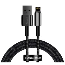 Cablu de Date și Încărcare Baseus CALWJ-01 Tungsten Gold, Lightning, 2.4A, 1m, Black Cablu de Date și Încărcare Baseus CALWJ-01 Tungsten Gold, Lightning, 2.4A, 1m, Black