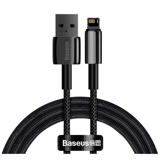Cablu de Date și Încărcare Baseus CALWJ-01 Tungsten Gold, Lightning, 2.4A, 1m, Black Cablu de Date și Încărcare Baseus CALWJ-01 Tungsten Gold, Lightning, 2.4A, 1m, Black (Cabluri Telefon, CALWJ-01) by www.silkase.ro