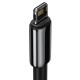 Cablu de Date și Încărcare Baseus CALWJ-01 Tungsten Gold, Lightning, 2.4A, 1m, Black Cablu de Date și Încărcare Baseus CALWJ-01 Tungsten Gold, Lightning, 2.4A, 1m, Black (Cabluri Telefon, CALWJ-01) by www.silkase.ro