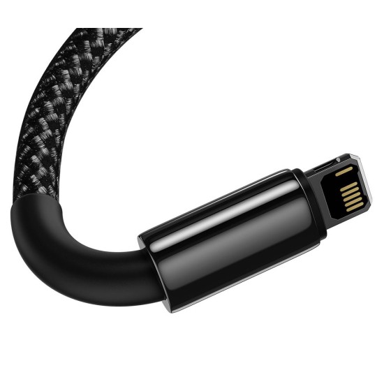 Cablu de Date și Încărcare Baseus CALWJ-01 Tungsten Gold, Lightning, 2.4A, 1m, Black Cablu de Date și Încărcare Baseus CALWJ-01 Tungsten Gold, Lightning, 2.4A, 1m, Black (Cabluri Telefon, CALWJ-01) by www.silkase.ro