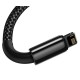 Cablu de Date și Încărcare Baseus CALWJ-01 Tungsten Gold, Lightning, 2.4A, 1m, Black Cablu de Date și Încărcare Baseus CALWJ-01 Tungsten Gold, Lightning, 2.4A, 1m, Black (Cabluri Telefon, CALWJ-01) by www.silkase.ro
