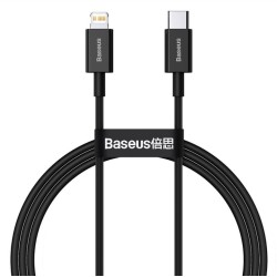 Cablu Incarcare Rapida Baseus Superior USB-C la Lightning 20W, 1m, Negru