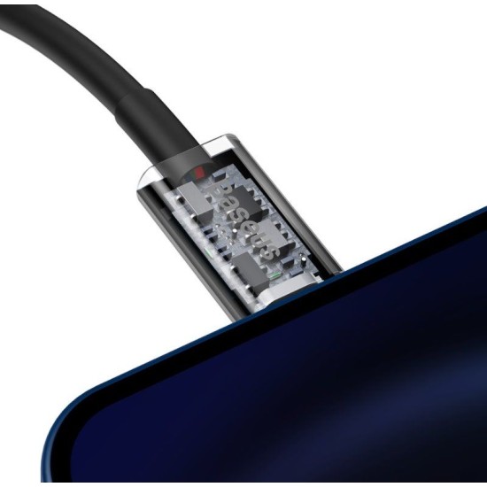 Cablu de Date și Încărcare Rapidă Baseus Superior USB-C la Lightning, 20W, 2m, Negru Cablu de Date și Încărcare Rapidă Baseus Superior USB-C la Lightning, 20W, 2m, Negru (Cabluri Telefon, CATLYS-C01) by www.silkase.ro