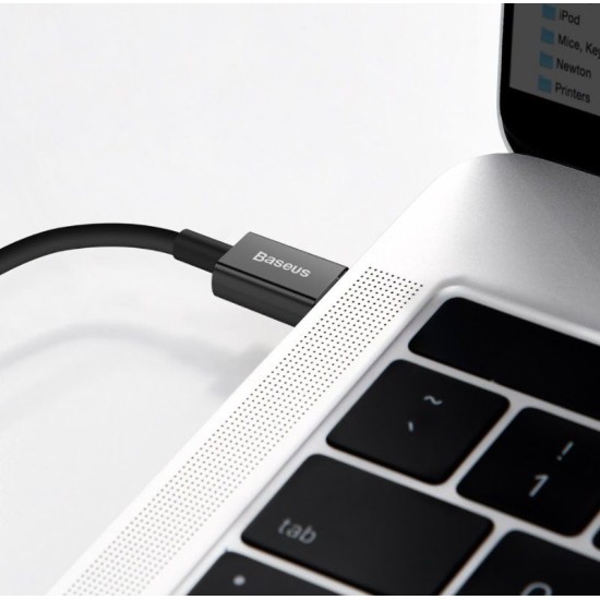 Cablu de Date și Încărcare Rapidă Baseus Superior USB-C la Lightning, 20W, 2m, Negru Cablu de Date și Încărcare Rapidă Baseus Superior USB-C la Lightning, 20W, 2m, Negru (Cabluri Telefon, CATLYS-C01) by www.silkase.ro