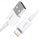 Cablu Incarcare Rapida Baseus Superior Lightning 2.4A, 0.25m, White (CALYS-02) (Cabluri Telefon, CALYS-02) by www.silkase.ro