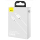 Cablu Incarcare Rapida Baseus Superior Lightning 2.4A, 0.25m, White (CALYS-02) (Cabluri Telefon, CALYS-02) by www.silkase.ro