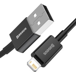 Cablu Date si Incarcare Baseus Superior Fast Charging USB-Lightning 2.4A 1m Black Cablu Date si Incarcare Baseus Superior Fast Charging USB-Lightning 2.4A 1m Black
