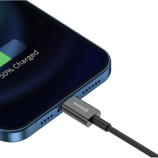 Cablu Date si Incarcare Baseus Superior Fast Charging USB-Lightning 2.4A 1m Black Cablu Date si Incarcare Baseus Superior Fast Charging USB-Lightning 2.4A 1m Black (Cabluri Telefon, CALYS-A01) by www.silkase.ro