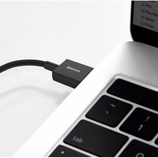 Cablu Date si Incarcare Baseus Superior Fast Charging USB-Lightning 2.4A 1m Black Cablu Date si Incarcare Baseus Superior Fast Charging USB-Lightning 2.4A 1m Black (Cabluri Telefon, CALYS-A01) by www.silkase.ro