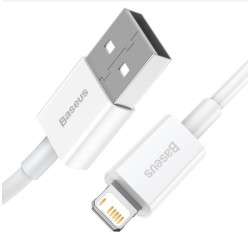 Cablu de Date și Încărcare Rapidă Baseus Superior Lightning 2.4A, 1m, Alb Cablu de Date și Încărcare Rapidă Baseus Superior Lightning 2.4A, 1m, Alb