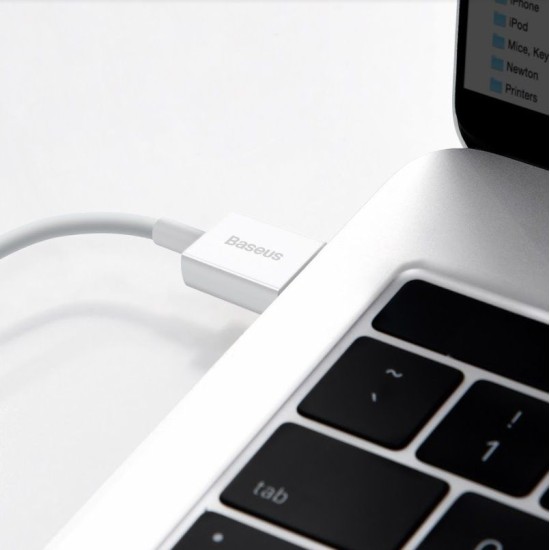 Cablu de Date și Încărcare Rapidă Baseus Superior Lightning 2.4A, 1m, Alb Cablu de Date și Încărcare Rapidă Baseus Superior Lightning 2.4A, 1m, Alb (Cabluri Telefon, CALYS-A02) by www.silkase.ro