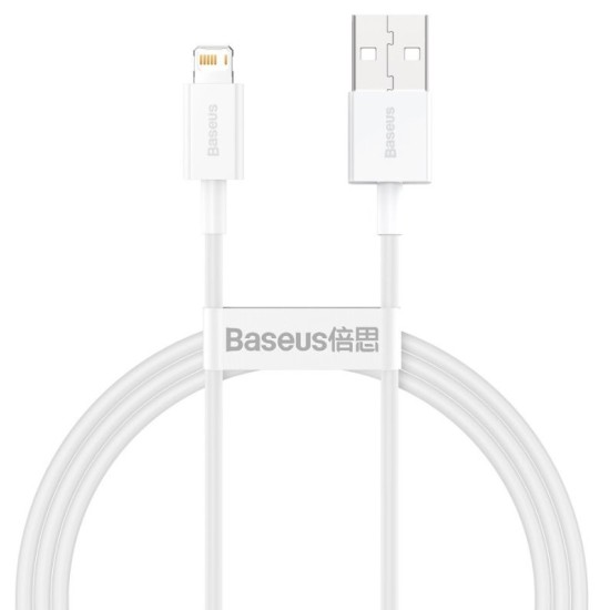 Cablu de Date și Încărcare Rapidă Baseus Superior Lightning 2.4A, 1m, Alb Cablu de Date și Încărcare Rapidă Baseus Superior Lightning 2.4A, 1m, Alb (Cabluri Telefon, CALYS-A02) by www.silkase.ro