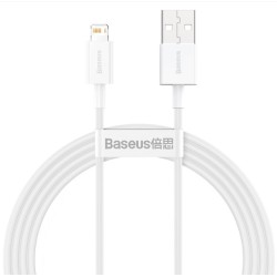 Cablu Incarcare Rapida Baseus Superior Series Lightning 2.4A, 1.5m, White