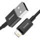 Cablu de Date și Încărcare Rapidă Baseus Superior USB la Lightning, 2.4A, 2m, Black Cablu de Date și Încărcare Rapidă Baseus Superior USB la Lightning, 2.4A, 2m, Black (Cabluri Telefon, CALYS-C01) by www.silkase.ro