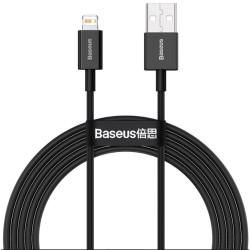 Cablu de Date și Încărcare Rapidă Baseus Superior USB la Lightning, 2.4A, 2m, Black