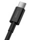 Cablu Baseus CATYS-01 Superior Fast Charging USB-C 66W 1m Black (Cabluri Telefon, CATYS-01) by www.silkase.ro