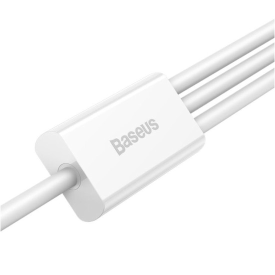 Cablu de Date 3in1 Baseus Superior Fast Charging USB-C, Lightning, MicroUSB 1.5m Alb Cablu de Date 3in1 Baseus Superior Fast Charging USB-C, Lightning, MicroUSB 1.5m Alb (Cabluri Telefon, CAMLTYS-02) by www.silkase.ro