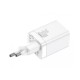 Încărcător de Rețea Baseus Super Si Quick Charger USB + USB-C, 30W, White (Bakr, CCSUPP-E02) by www.silkase.ro