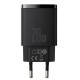 Încărcător Compact Baseus CCXJ-B01 Quick Charger USB/USB-C 20W Negru (Cabluri Telefon, CCXJ-B01) by www.silkase.ro
