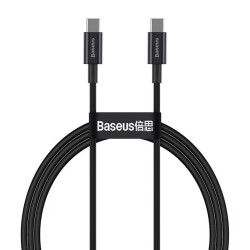Cablu de Date și Încărcare Rapidă Baseus Superior USB-C la USB-C, 100W, 2m, Negru